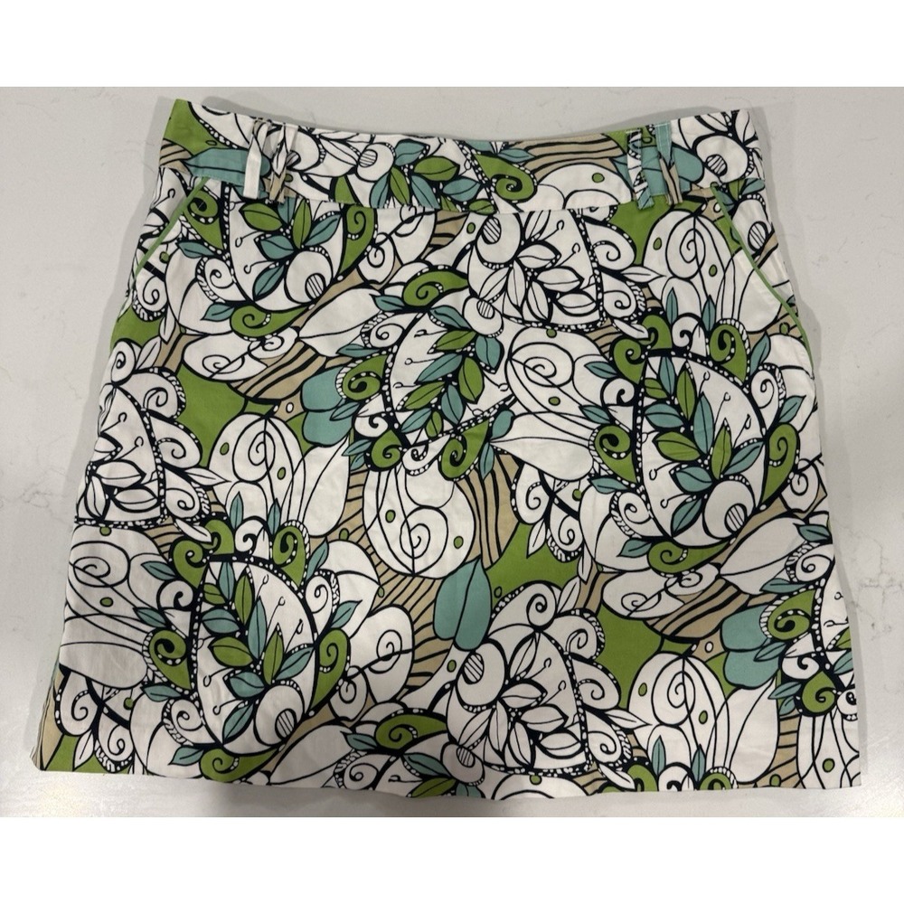 Sport Haley Sz 10 Skort Pockets Zip Side Slits Shorts w/matching Sides Detailed